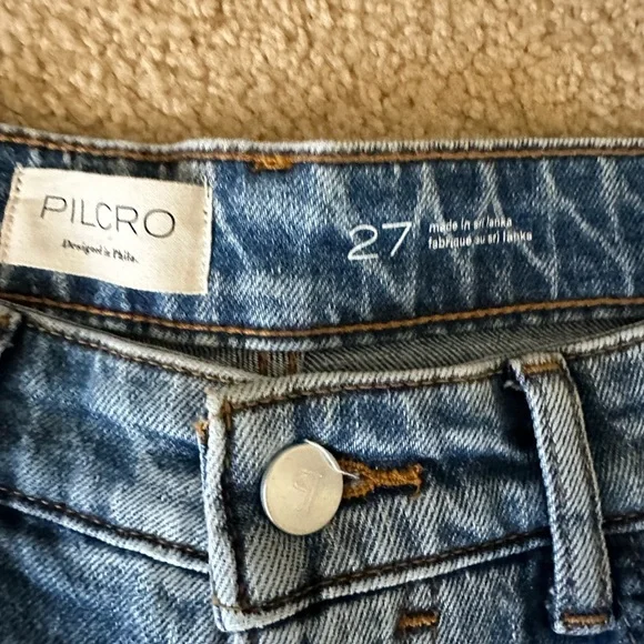 Pilcro butterfly low slung wide leg jeans online. - Picture 6 of 8